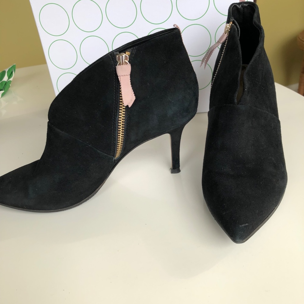 Boden Black Suede Boots